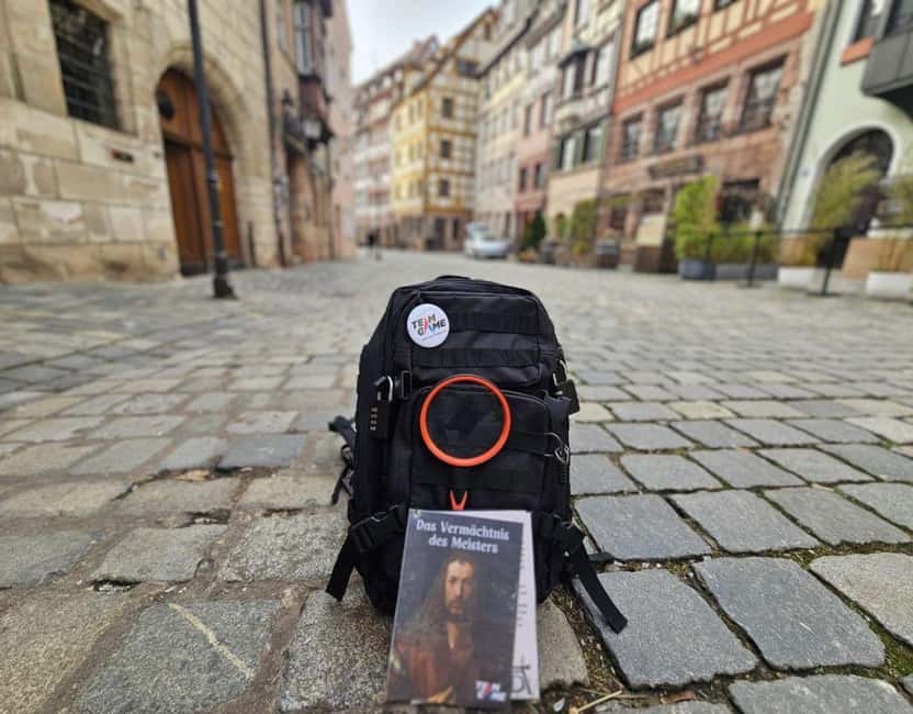 Outdoor escape with puzzle backpack in Nuremberg: The master's legacy - The puzzle backpack: haptic locks and equipment you control