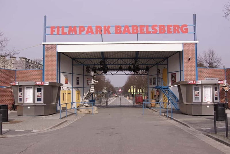 Potsdam-Babelsberg: 5-Hour-Tour "Film-History" by VW-Bus - Sony Center Boulevard of Stars: Where Movie Fame Looks Physical