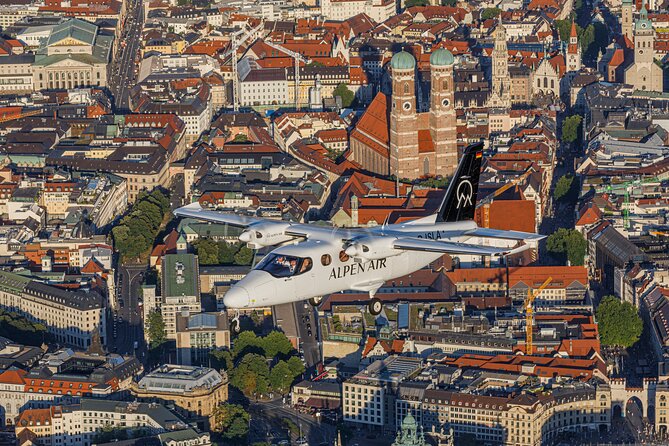 Sightseeing flight Zugspitze Neuschwanstein Castle Alps Munich Augsburg - Augsburg to the Alps, with Munich and lakes as your warm-up