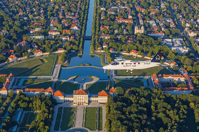 Sightseeing flight Zugspitze Neuschwanstein Castle Alps Munich Augsburg - Lake hopping you can see from the window seat