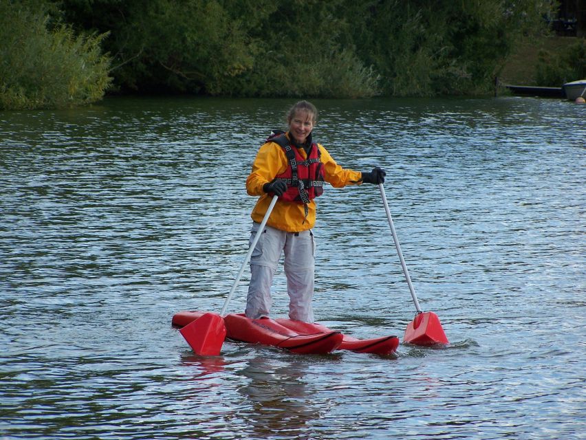 Stuttgart: Water Shoe Rental - Riverhouse Setup and Beach Time After the Necks-Of-Steel Wobble