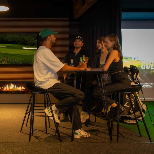 The Ultimate Berlin Golf Bar for Groups, Games & Good Times - EvoGolf Berlin in a Restored Paper Factory Near Tiergarten