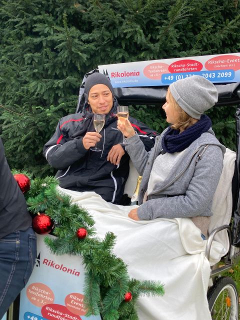 Winter Champagne Tour by Rickshaw - Stop by stop: Old Town, Cologne Cathedral, and the Rhine views